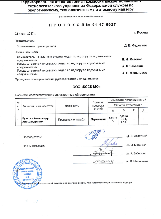 Протокол по промышленной безопасности